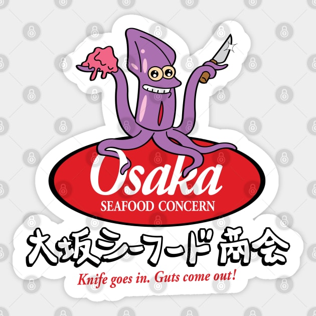 Osaka Seafood Concern Sticker by Rock Bottom